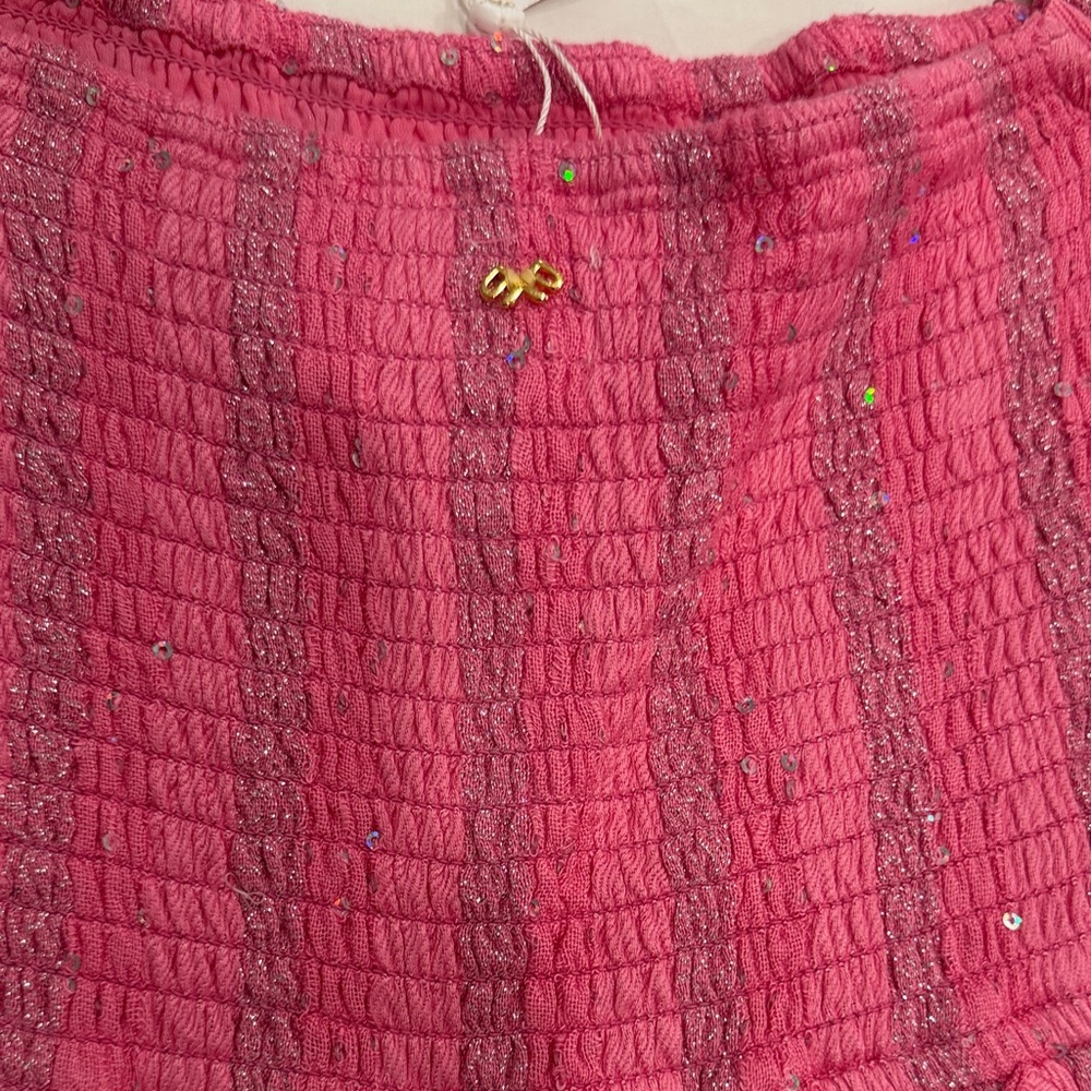 Pink Ruffled Smocked Dress - Picture 9 of 10